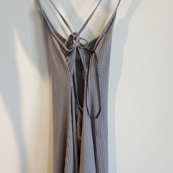 NWOT Small Volcom knit slip dress, Daze grey - Picture 5 of 9